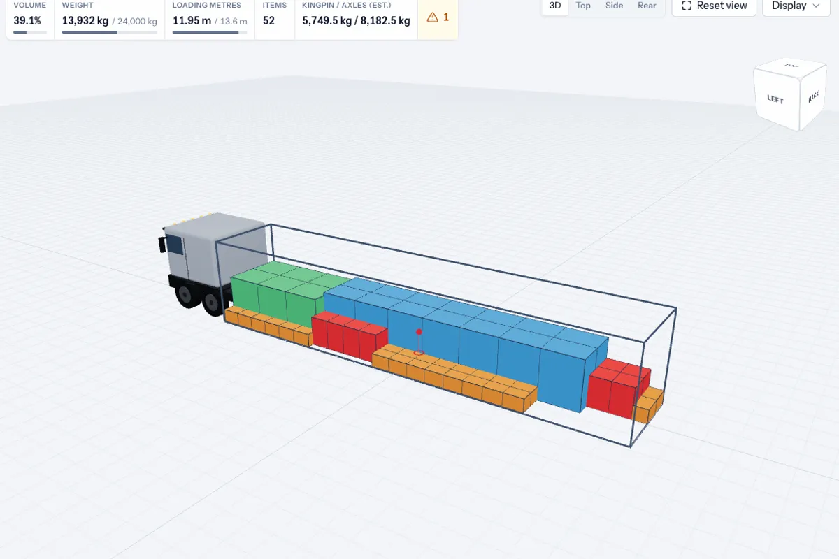 Un semirremolque optimizado en 3D